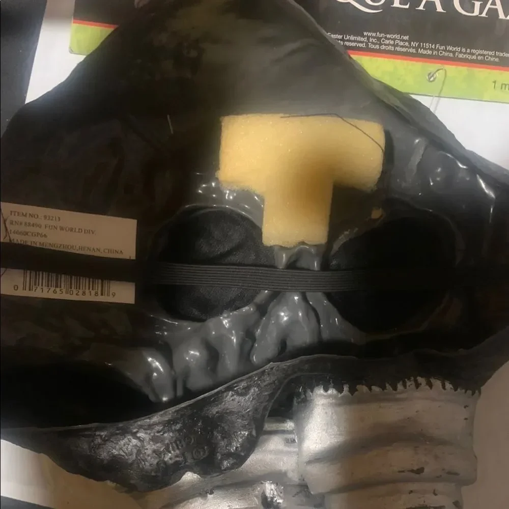 Black Zombie Biohazard Respirator Gas Mask For Halloween Fun World